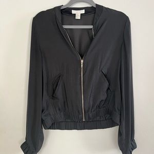Black bomber jacket